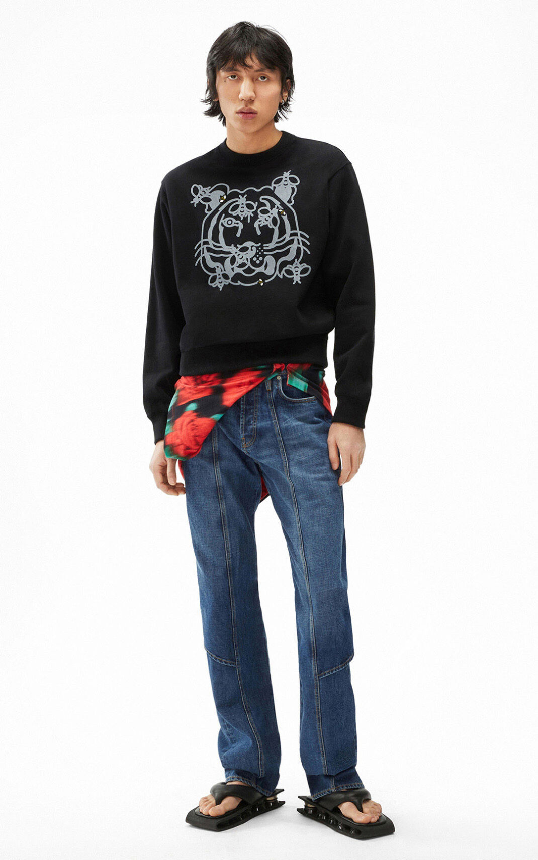 Kenzo Bee a Tiger Sudadera Hombre Negras | 5473682-TD